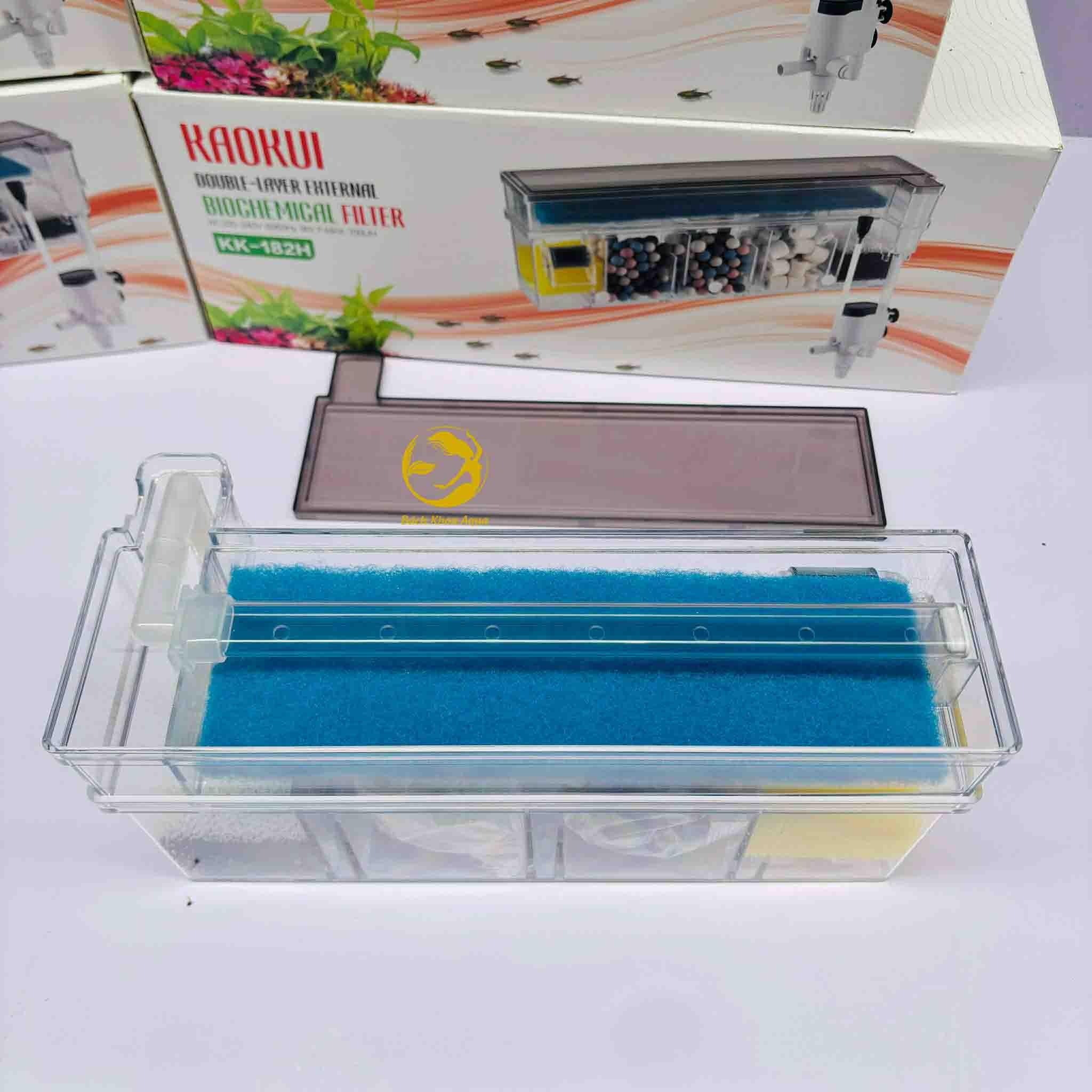 Lọc tràn 2 tầng Kaokui mới nhất 3in1 KK-152H / KK-162H / KK-172H / KK-182H sẵn bơm và vật liệu lọc